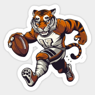 Tigers Touchdown American Football Sticker